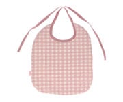 Babero Vichy Rosa Personalizable